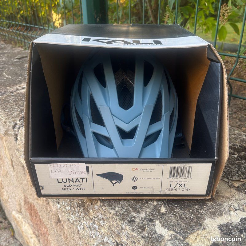 Casque Kali Protectives - Lunati sld mat mos/wht L/XL (image 2)