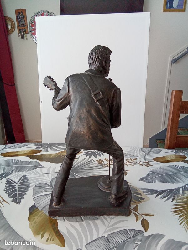 Figurine Johnny Hallyday Rock'n'Roll - Métal Injecté 16cm - Daviland