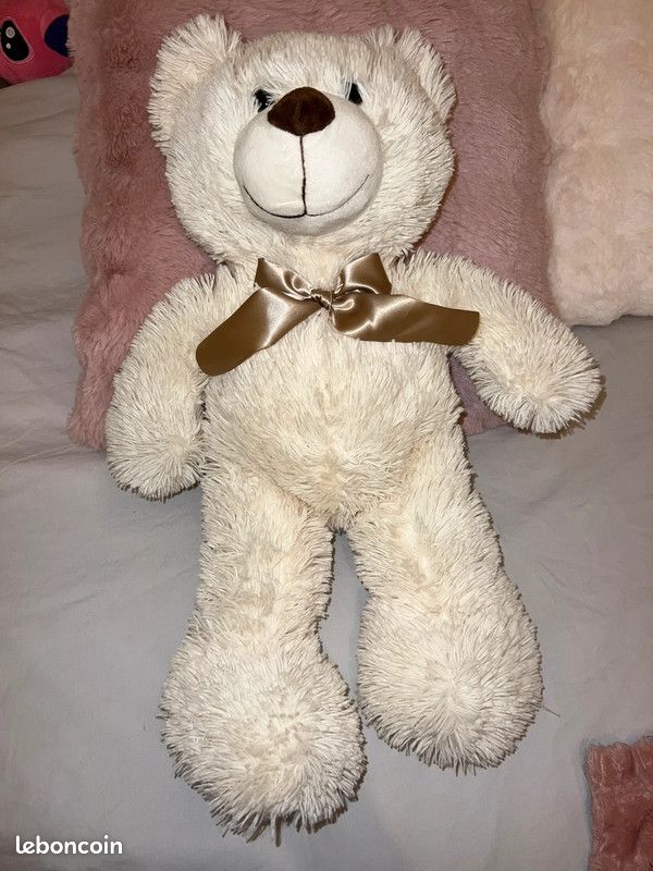 Grande Peluche ours blanc neuf CI13 (image 1)