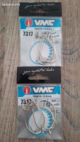 Paquet De 100 Hameçons Texan VMC 7317 TI - Taille 4/0