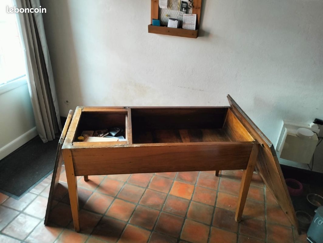 Table Pétrin avec tiroir en bois massif (image 4)