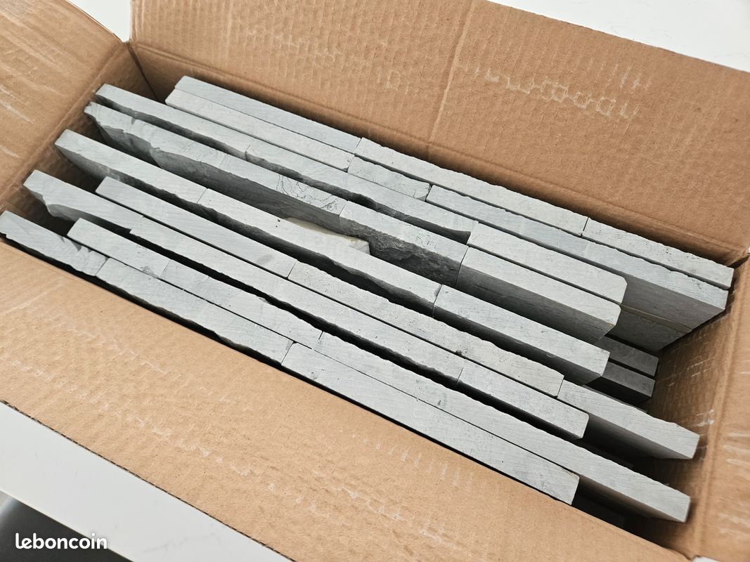 Plaquettes de parement pierre naturelle grise Cottage int/ext (image 6)