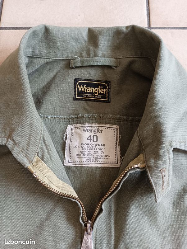 Veste kaki vintage t 40 (image 3)