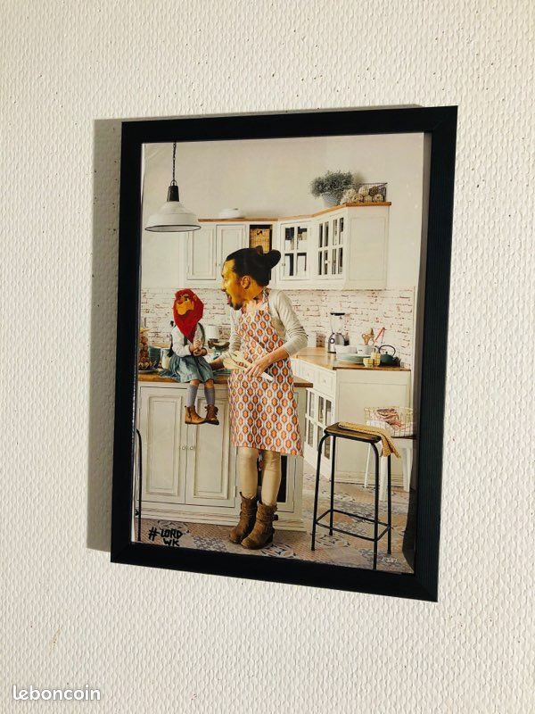 Tableau art collage humour, zlatan ibrahimovic en cuisine (image 2)