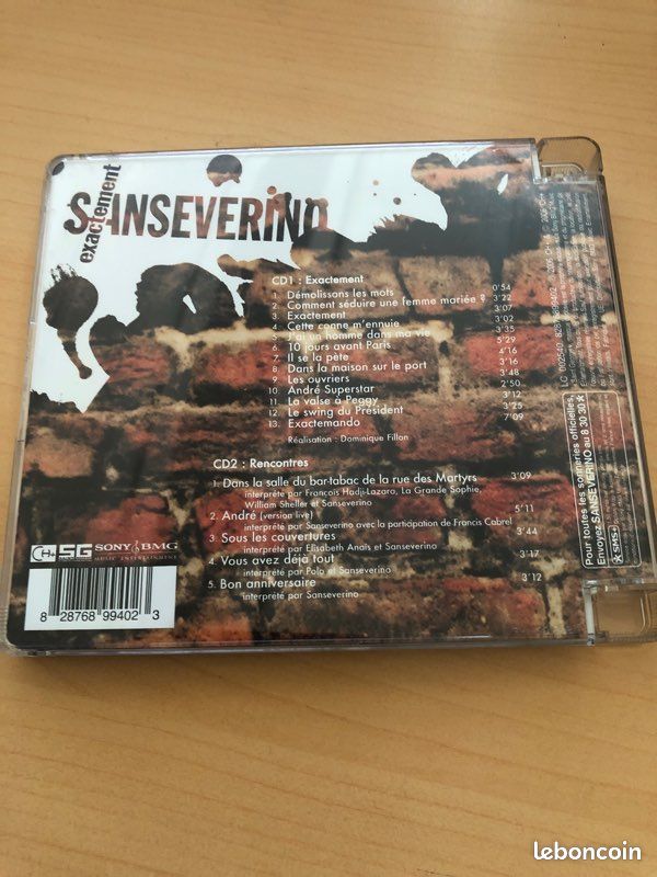 CD - Sanseverino - Exactement (image 3)