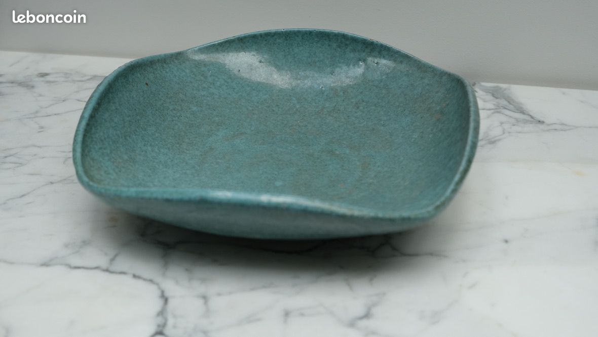 Plat en grès émaillé vintage (image 2)