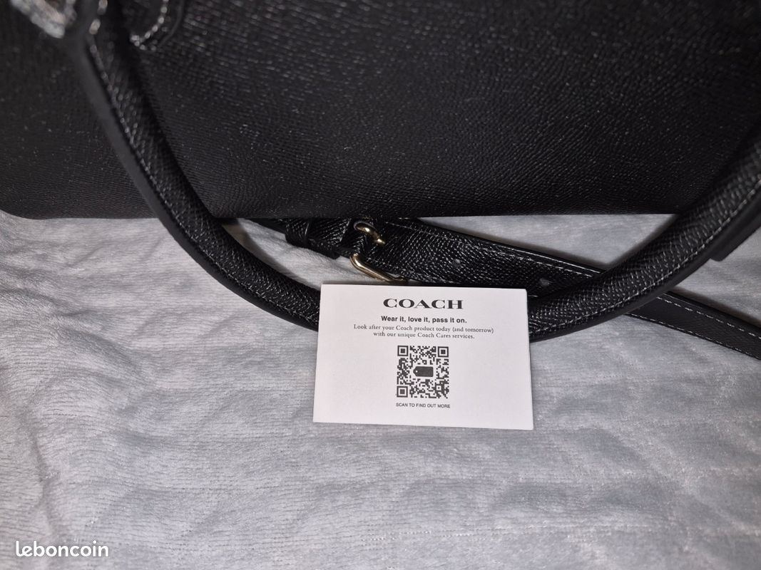 Sac à main "Coach" en cuir (image 4)