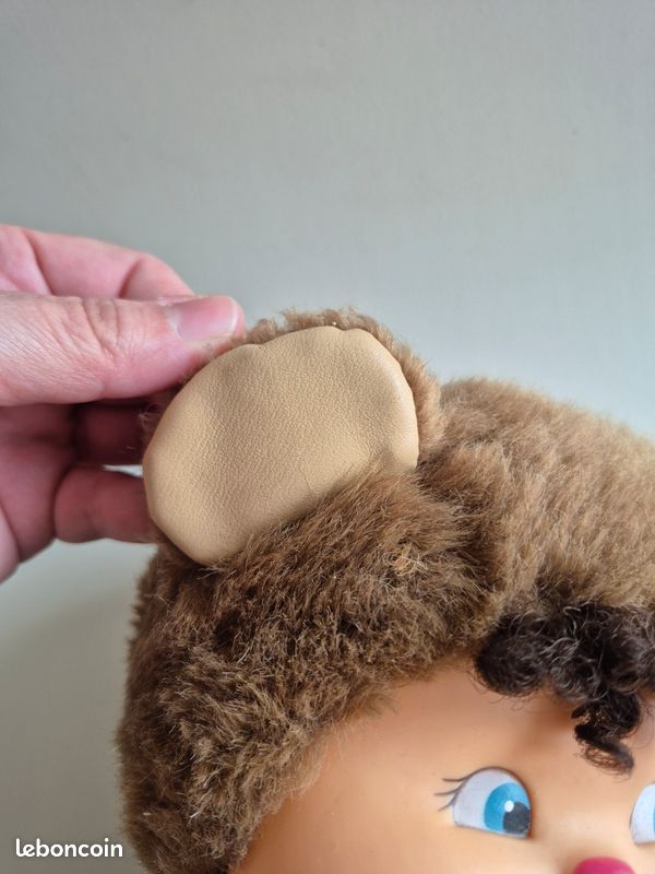 Peluche Ours Brun Ajena - Ancienne - Nombrilou - État Proche Neuf