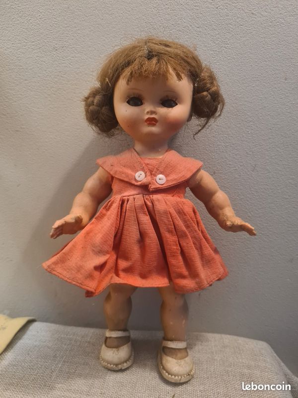 Petite poupée ancienne Bella - Made in France - Collection