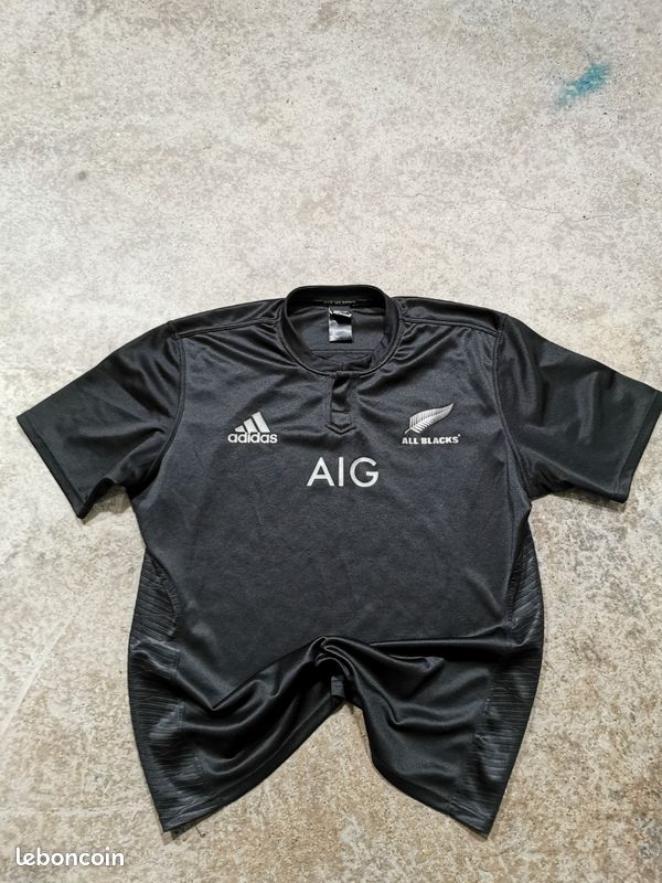 Maillot De Rugby All Blacks Vintage 2014/2015, Adidas, Taille S, Noir, Occasion