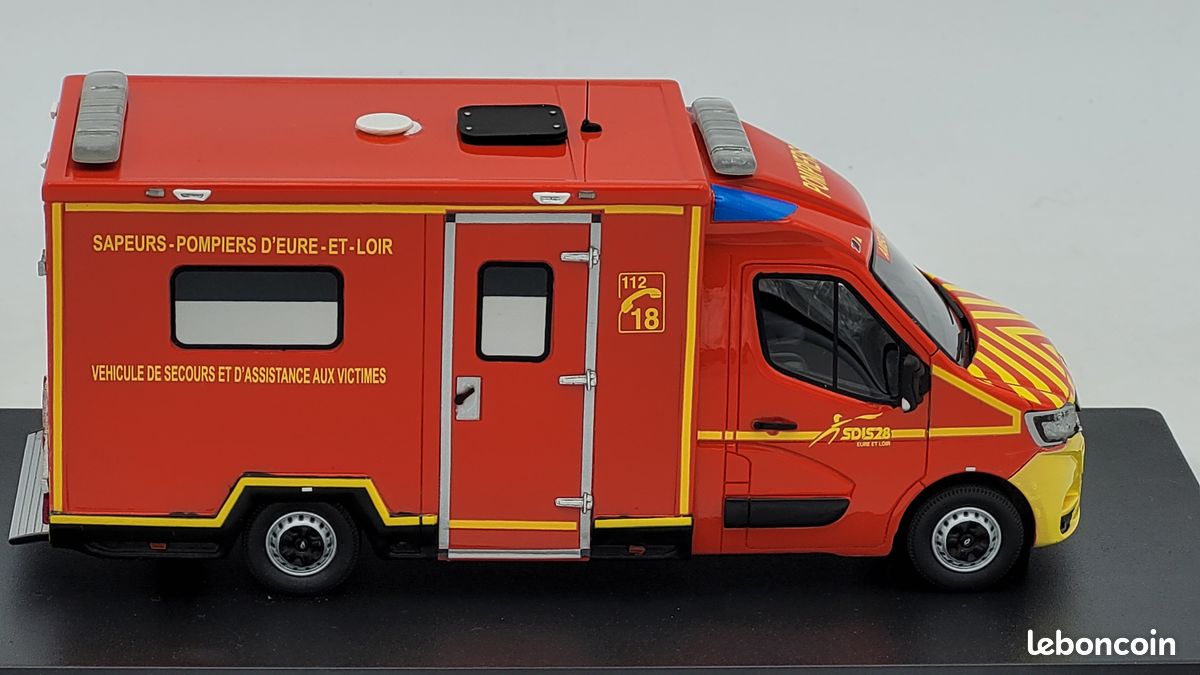 ALERTE - RENAULT Master 2019 TIB VSAV SDIS 28 Eure et Loir