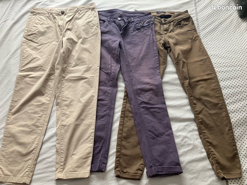 Pantalons 2/3 femme 36 (image 1)