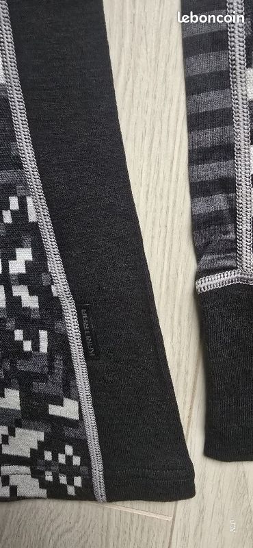 Haut zippé / sous-couche 100% mérinos taille S ou M KARI TRAA (image 11)