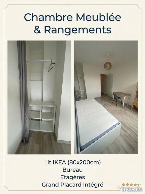 Appartement 1 pièce 20 m² · à Tours · 20 m² · 550 €/mois