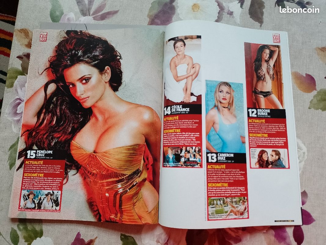 4 revues FHM stars sexy + calendrier - Collection