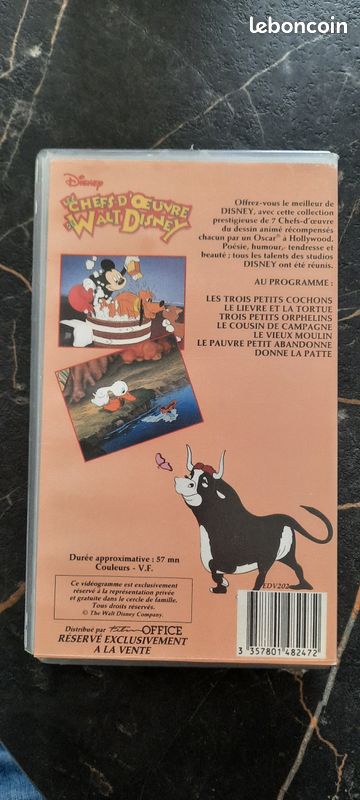 Cassettes VHS Walt Disney (image 2)
