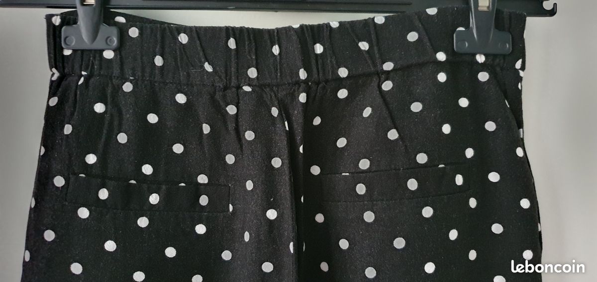 Pantalon Femme New Look à Jambes Larges Et Motif Pois - Taille 40 - Neuf Avec étiquettes