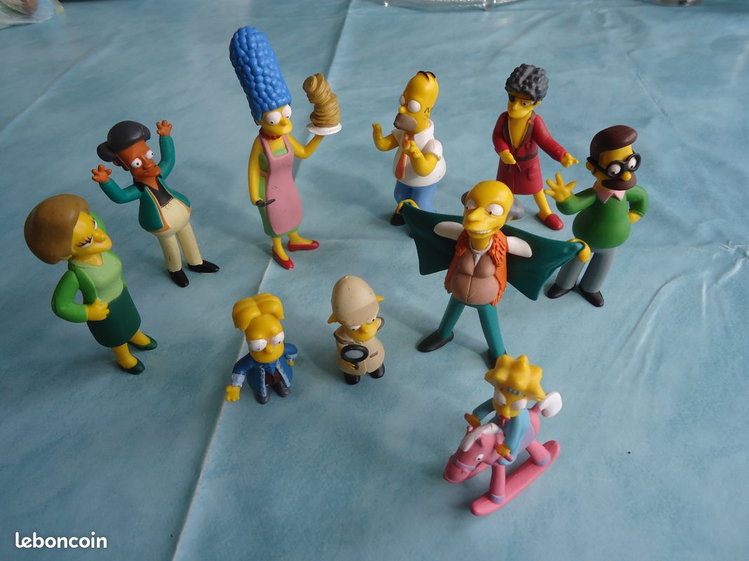 Lot De 18 Figurines PVC Les Simpson - Édition 2007 - Échelle 1/8 - Occasion