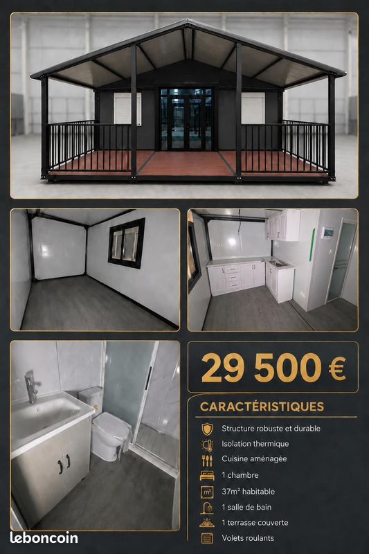 Maison 2 pièces 37 m² · à Les Abymes · 37 m² · 29 500 €
