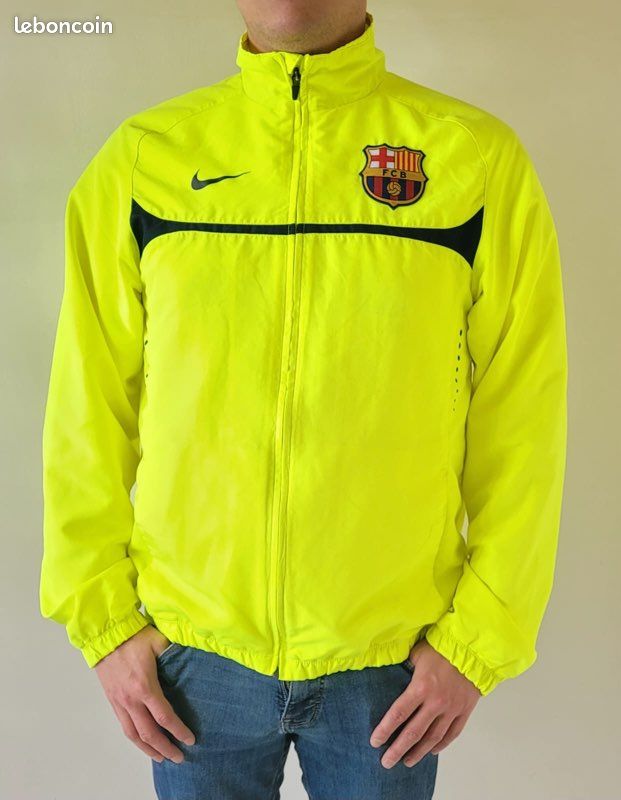 Veste survêtement Nike FC Barcelone jaune fluo Vêtements