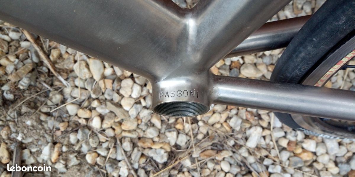 Rare cadre titane Passoni taille S en 50 fabriqué main + roues Mavic 650 (image 3)