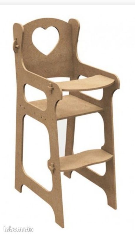 Chaise haute pour poupée (image 2)