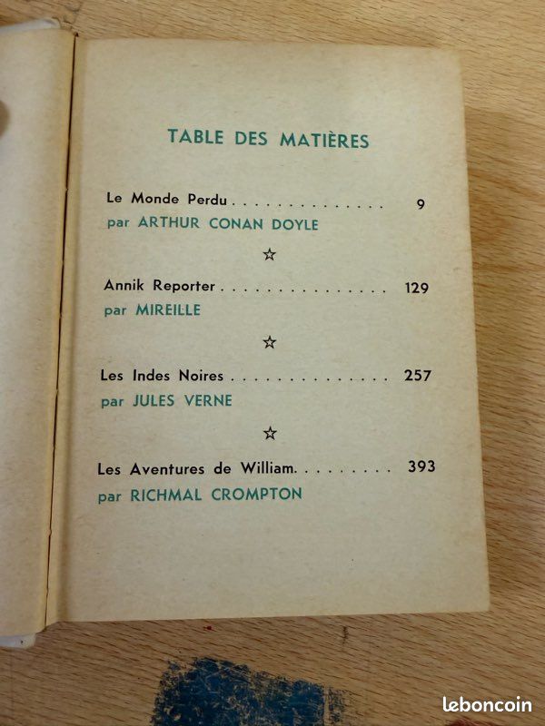 Lot 3 volumes Club de Lecture des Jeunes – 1959 – Conan Doyle, Jules Verne, Richmal Crompton… (image 5)