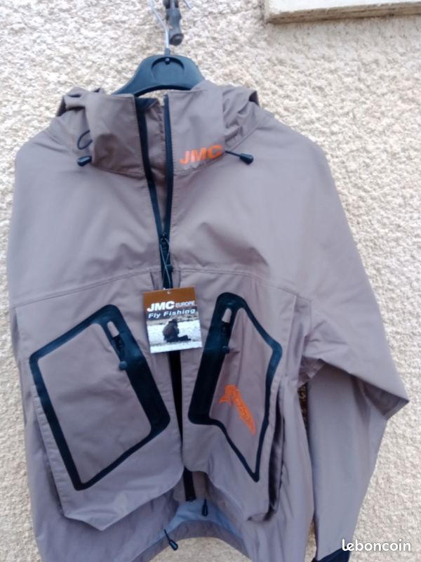 Veste de pêche wadding jmc tempêtes beige neuve M Sport Plein air