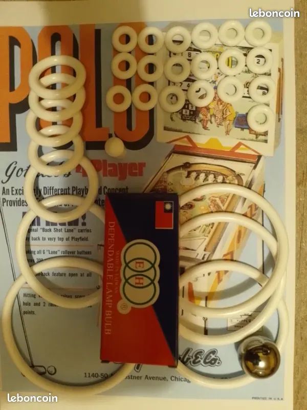 Kit De Pièces Pour Flipper Gottlieb "Lancers" - Bille, Ampoule, Élastiques, Rubbers (Complet)