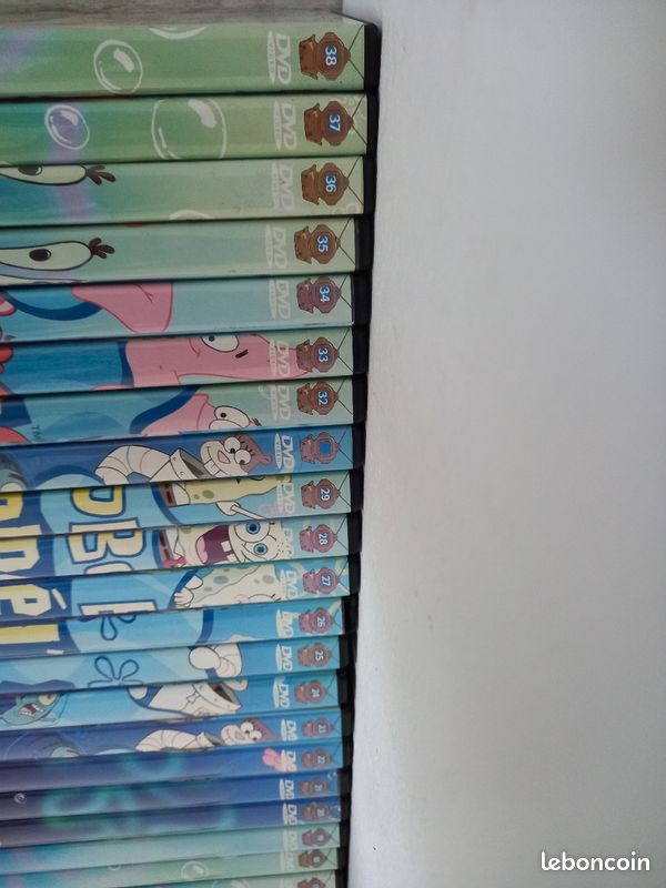 Collection de DVD Bob l'éponge intégralité de 1 au 38 manque le 31 pratiquement neuf (image 9)