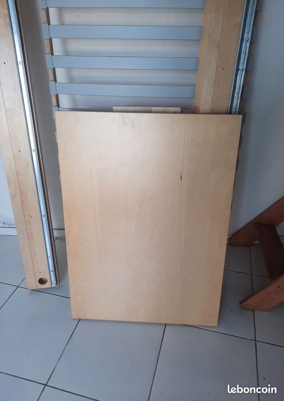 Lit une place 90x200cm cadre de lit + sommier (image 2)
