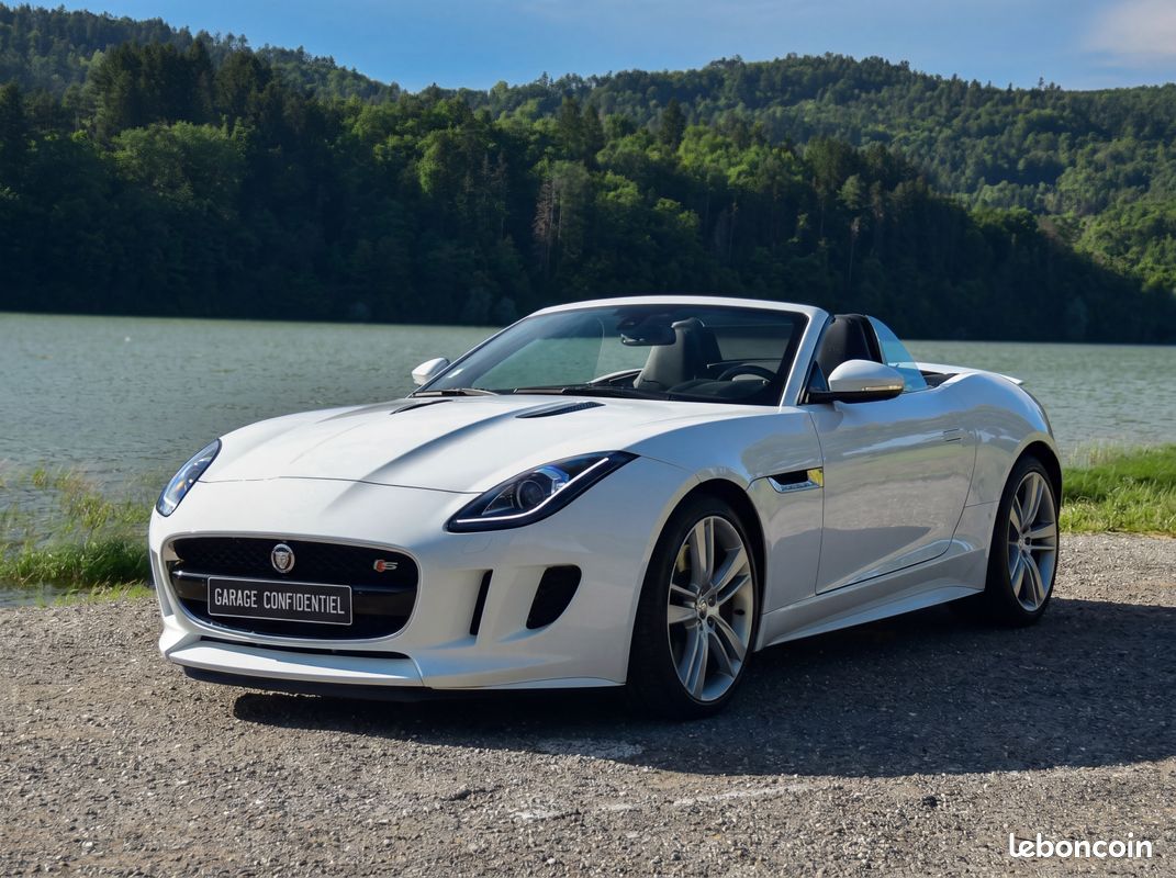 Jaguar F-Type Cabriolet 3.0 V6 S 380ch *Polaris White / Origine France (image 1)