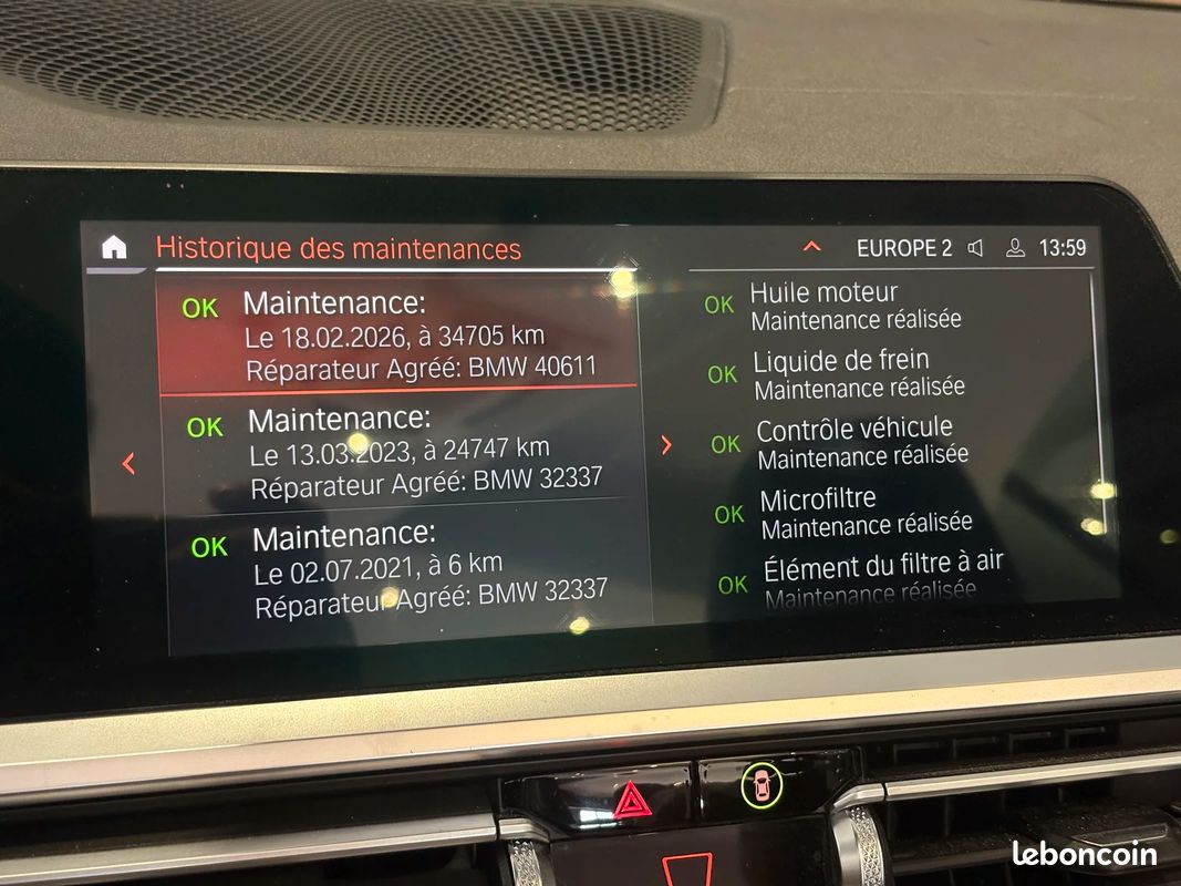 Bmw SERIE 4 420 d M Sport / BOITE AUTO / CAMERA 360 / GARANTIE BMW 02/2028 (image 16)