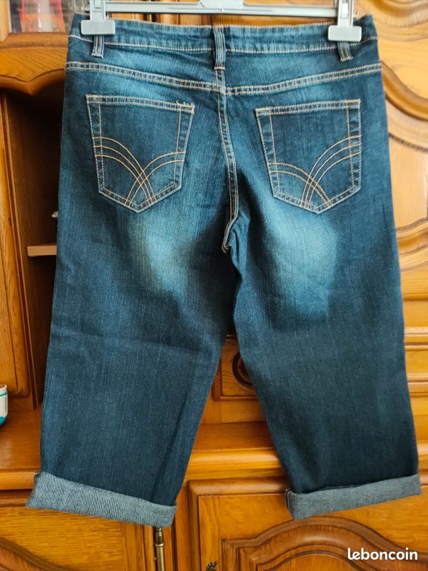 Pantacourt en jean Femme - Taille 38 (image 3)