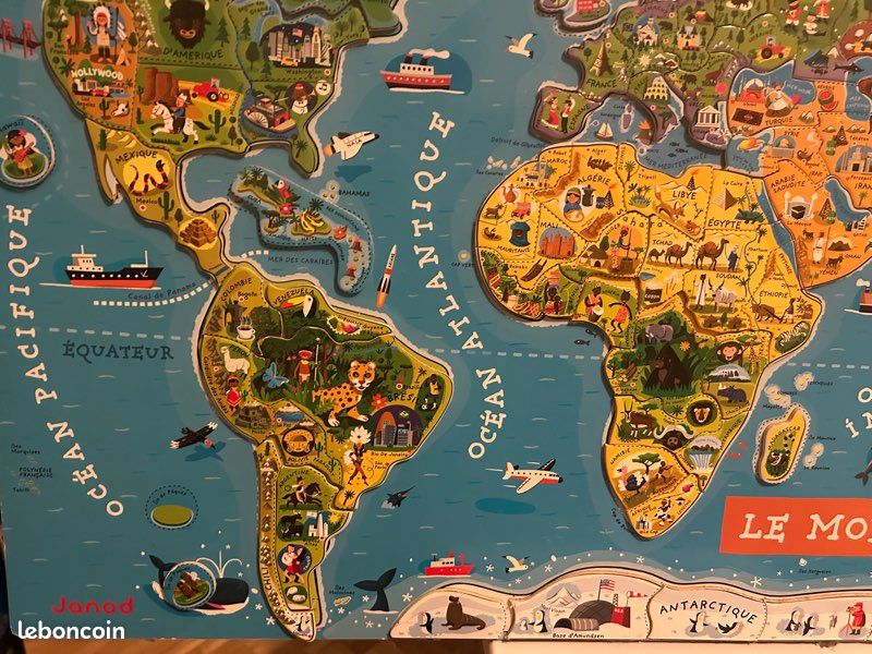 Carte du monde aimantée oxybul (image 5)