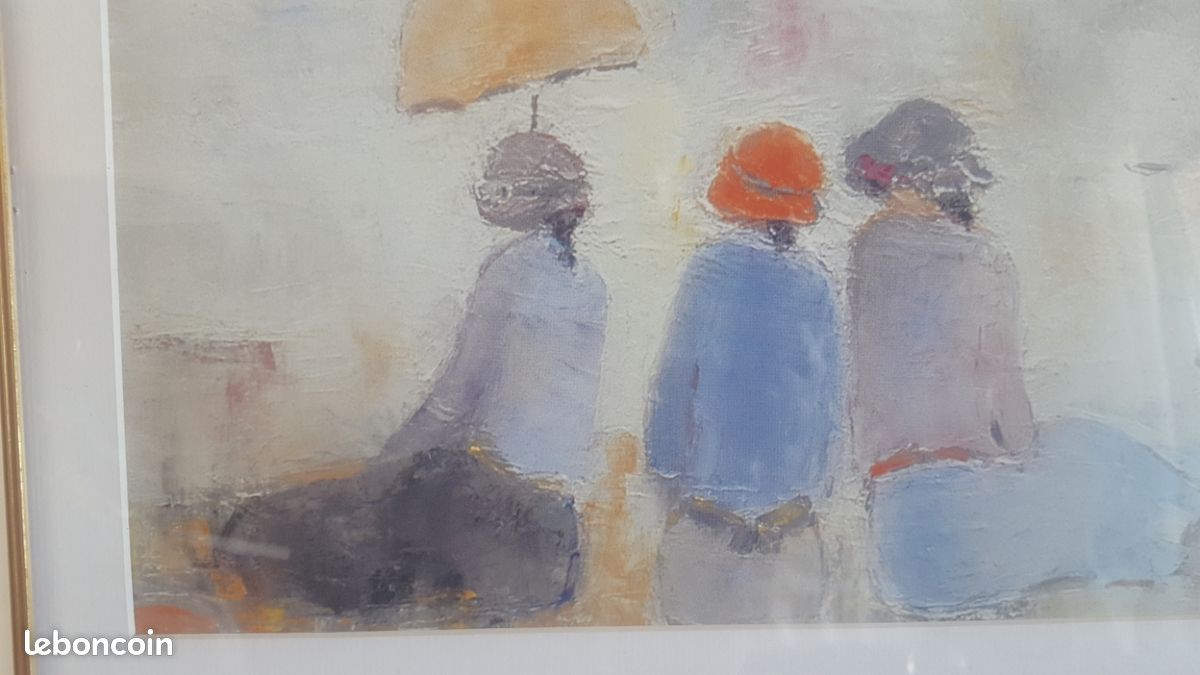 Toile sous verre TRÈS BON ÉTAT (image 2)