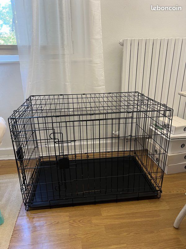 Cage de transport pour chien 90x60cm taille L (image 1)