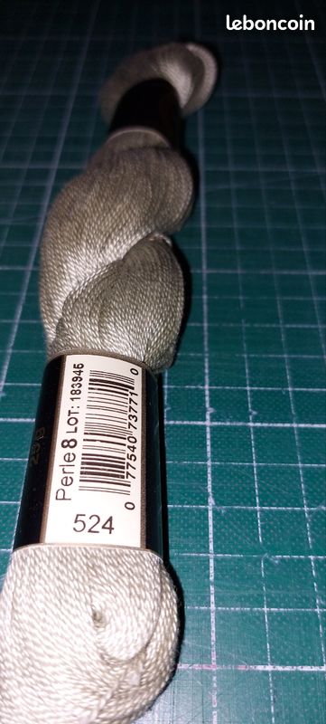 Echeveau coton perlé 8 dmc 25 gr vert 524 neuf (image 2)