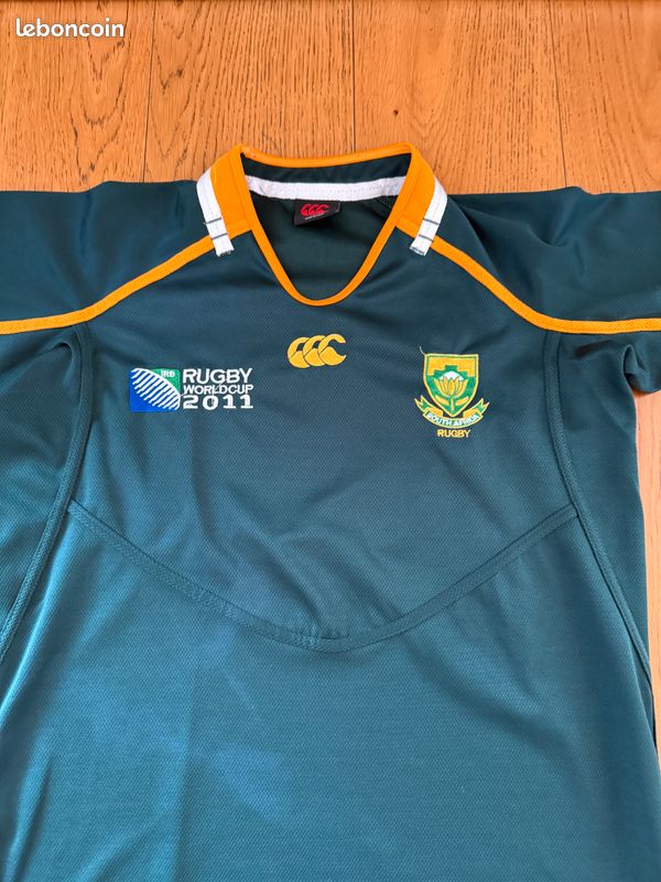 Maillot All Black Rugby Maillot Rugby Springboks 1953 - Coton Vintage Afrique Du Sud All Blacks Rugby