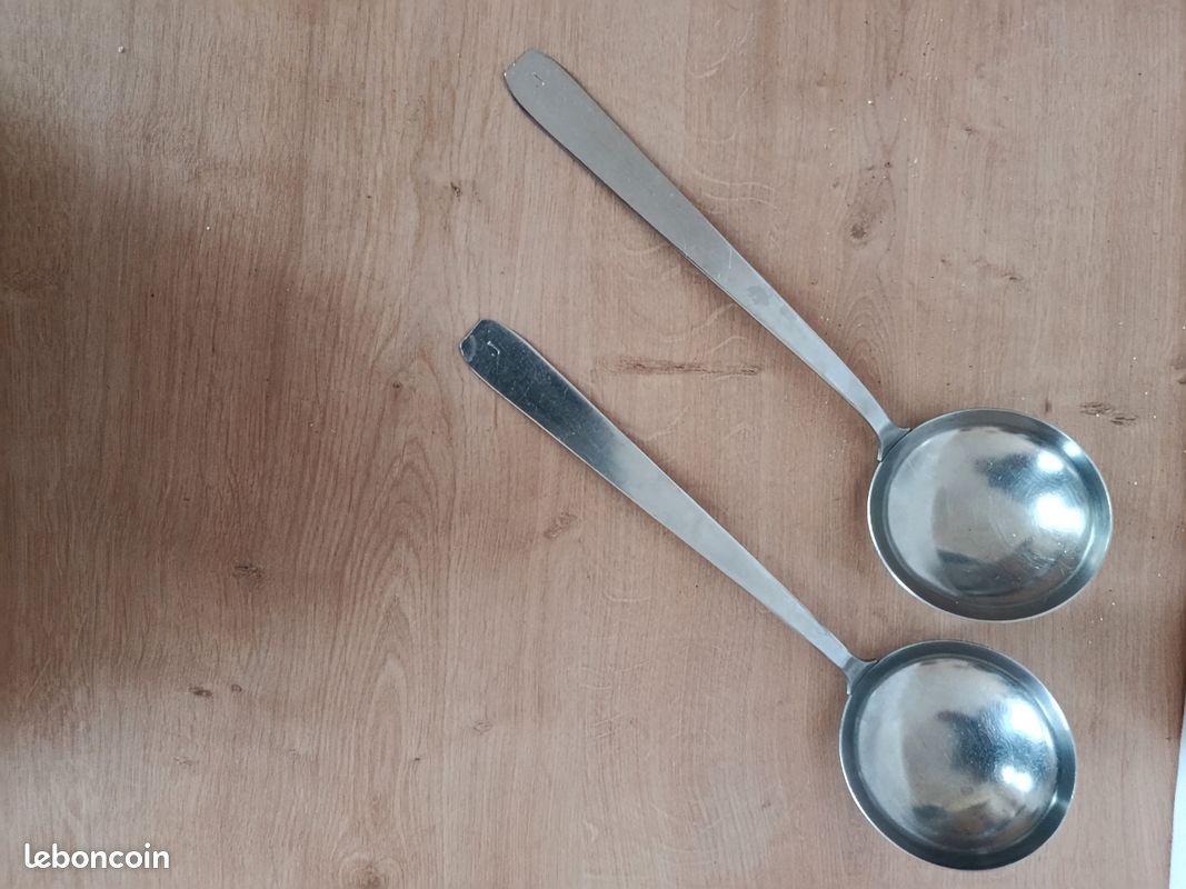 Deux louches inox (image 1)