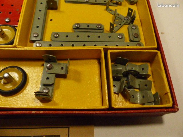 JEP FORGEACIER BOITE atelier ancien jeu de construction métal avec notice EUR 35,00 - FR