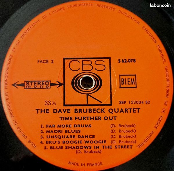 Lp dave Brubeck Quartet/time out/ (image 3)