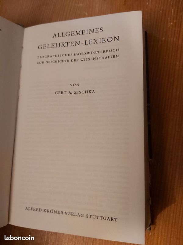 Allgemeines Gelehrten-Lexikon. Biographisches Handwörterbuch zur Geschichte der Wissenschaften - Zischka, Gert A (image 4)