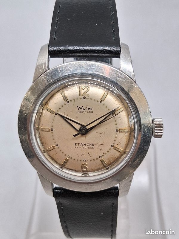 Montre Mécanique VATELRUP Années 60 - Incabloc - Boîtier Losange Et Rond - Occasion