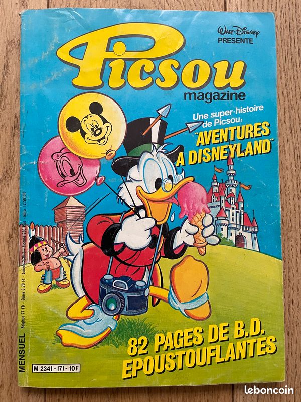 BD Picsou Magazine 171 - Aventures à Disneyland - mai 1986 Bande dessinée (image 1)