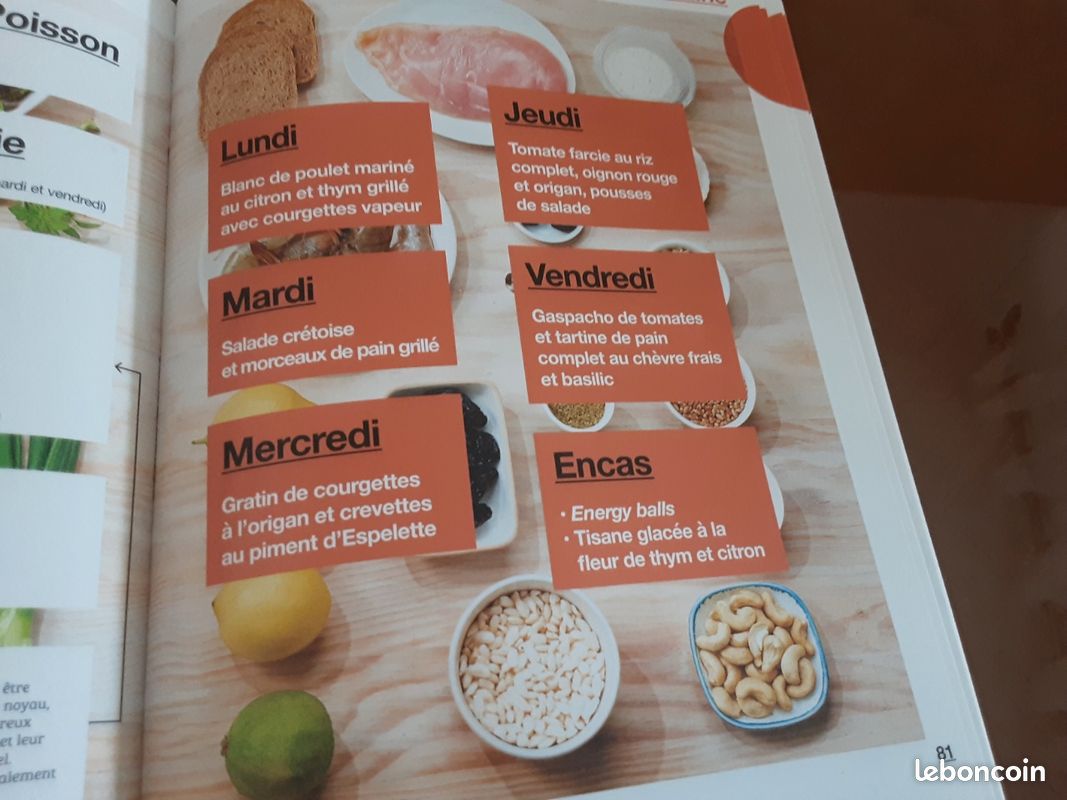 SPECIAL RÉÉQUILIBRAGE ALIMENTAIRE VALIDE PAR UNE NUTRITIONNISTE 2 H de CUISINE POUR TOUTE LA SEMAINE VENDU 8e50 ACHETE 24E 95 EN PARFAIT ETAT (image 20)