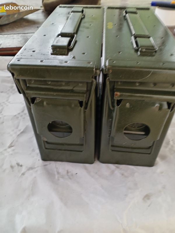 Lot de 2 caisses à munitions US vides (image 3)