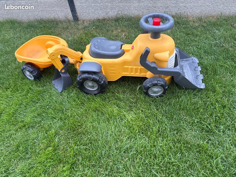 Tracteur avec remorque enfant (image 1)