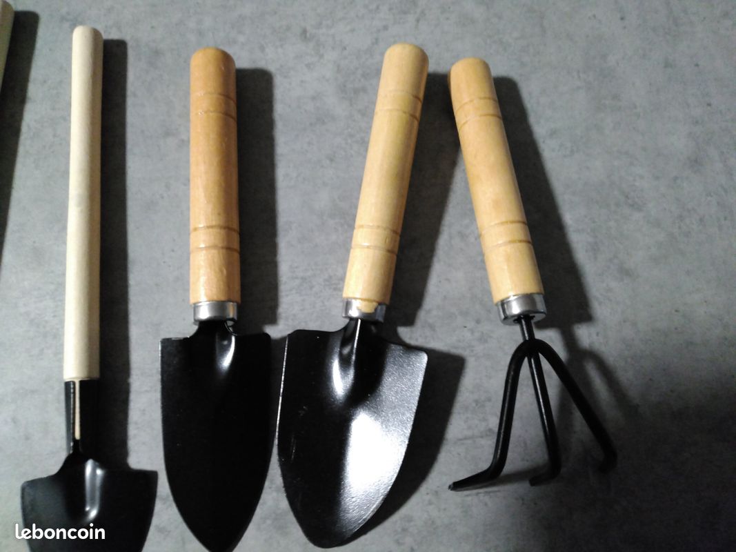 Kit De 6 Outils De Jardinage Mini - Pelle, Râteau Et Bêche Pour Plantes Et Balcons