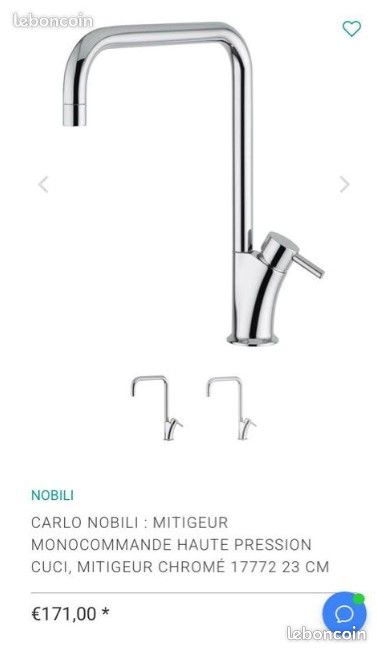 Mitigeur évier nobilis spuele stand cucina made in italy REF003 (image 10)